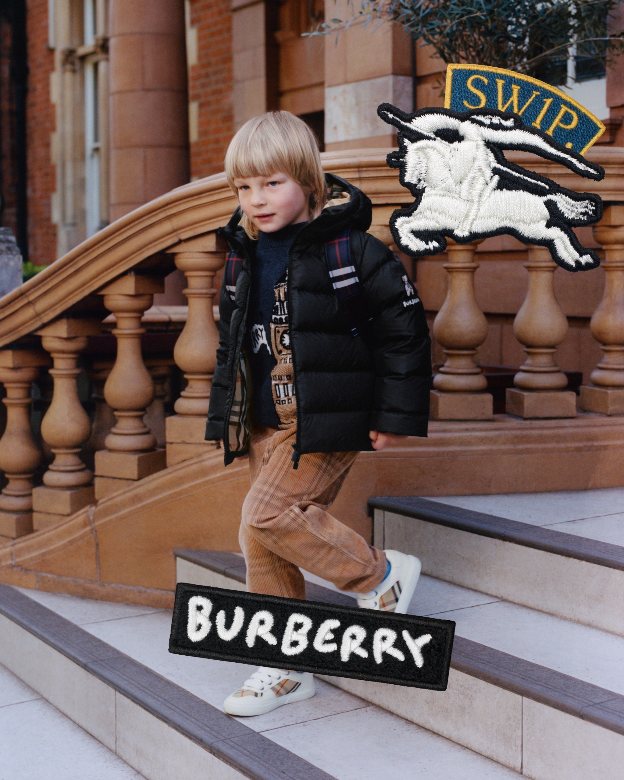 Burberry Childrenswear SS25, art direction by Harry Doncaster