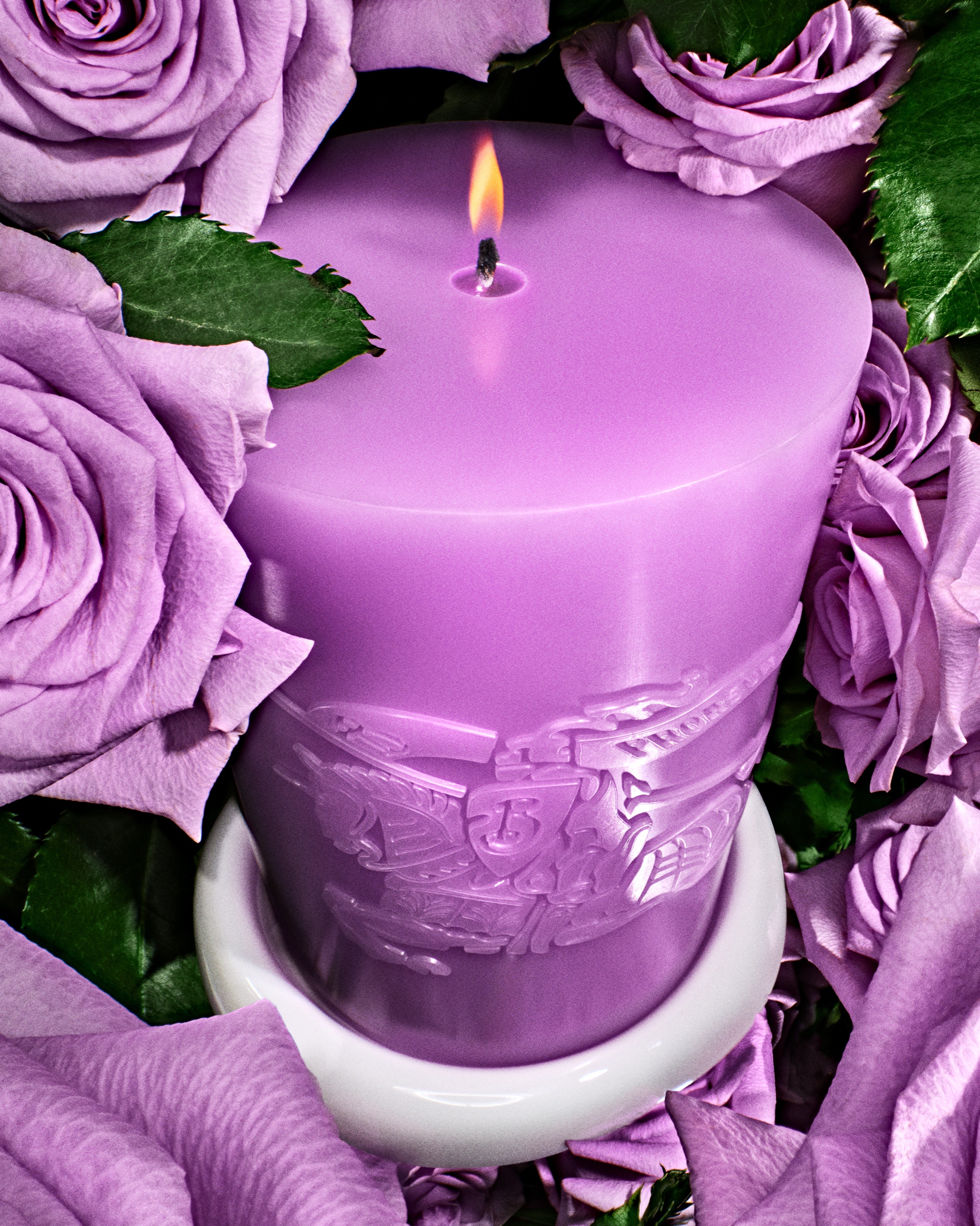 Burberry Valentine's Candles, art direction by Harry Doncaster